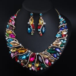 Colorful Crystal Jewelry Set for Women in Pakistan