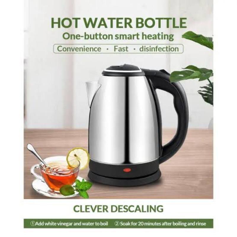 Cordless Electric Kettle 1500W | 2L Stainless Steel Rapid Boil - Image 3