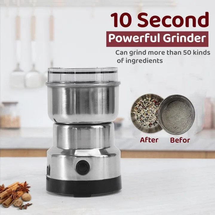 Electric Spice Grinder Stainless Steel | 300W High-Power Mill