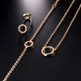 Gold Plated Jewelry Set for Women | Elegant Ring Design