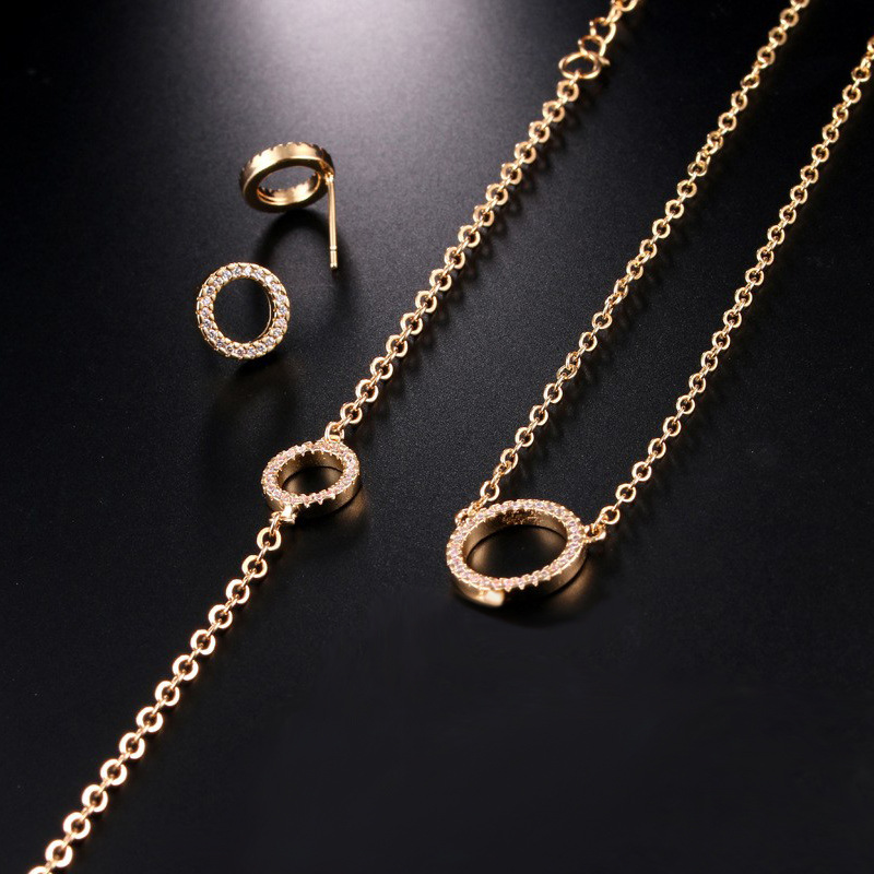 Gold Plated Jewelry Set for Women | Elegant Ring Design