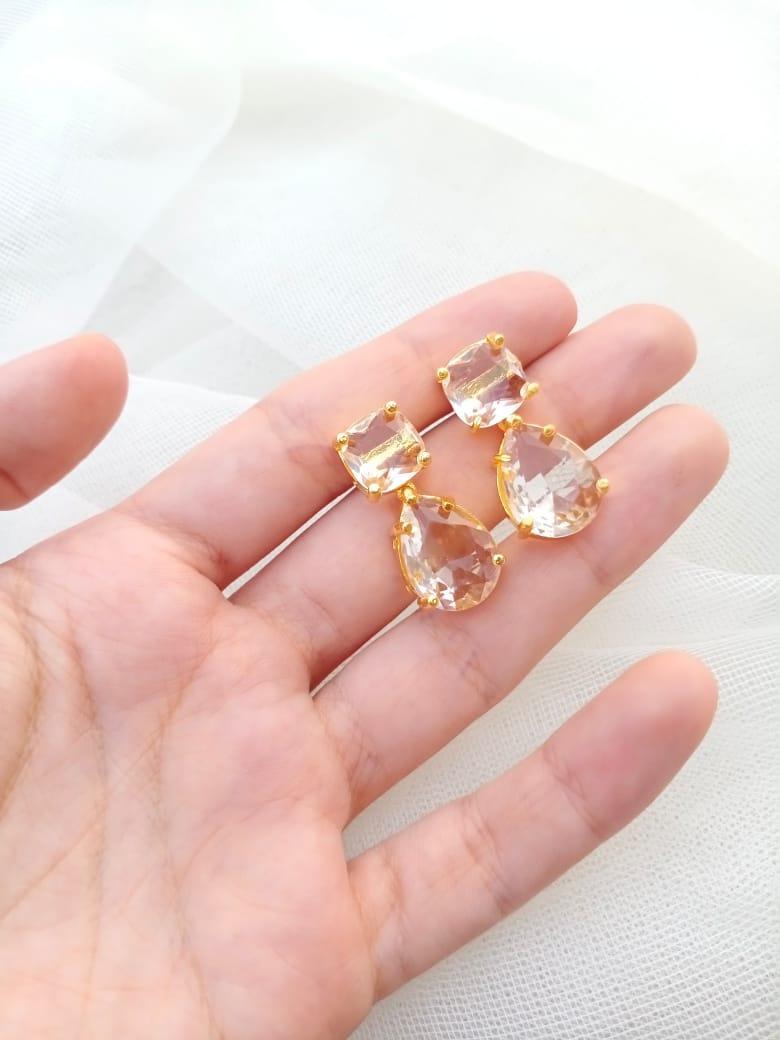 Gold Plated Semi Precious Necklace Set | Bridal Jewelry Pakistan - Image 3