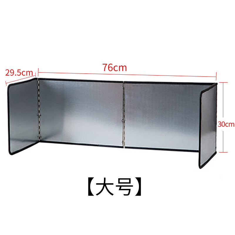 Foldable Heat Insulation Baffle Black Cactus Pattern - Image 2