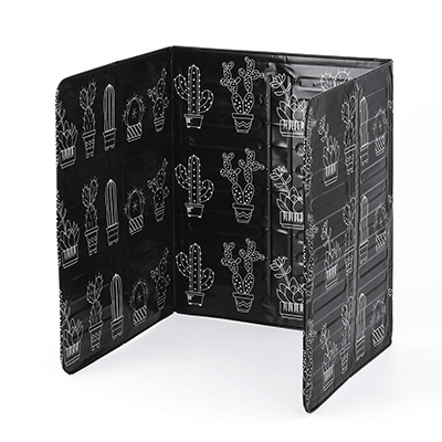 Foldable Heat Insulation Baffle Black Cactus Pattern - Image 9