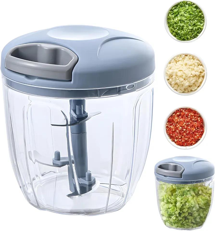 Manual Food Chopper Set | 10 Pcs ABS Plastic Kitchen Slicer - Image 2