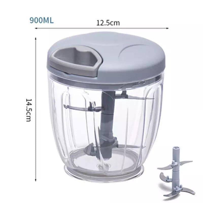Manual Food Chopper Set | 10 Pcs ABS Plastic Kitchen Slicer - Image 10