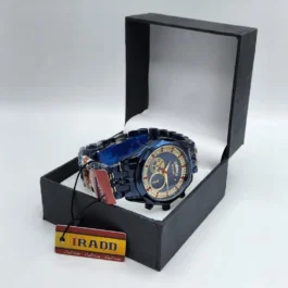 Men’s Blue Crystal Ruby Watch Stainless Steel Chain Strap