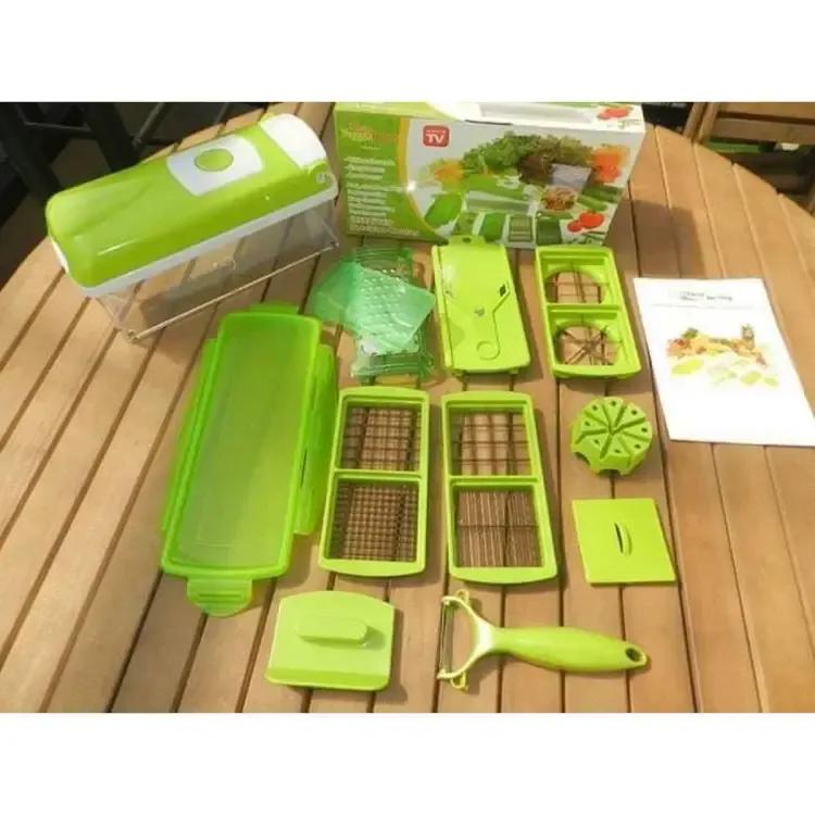 Nicer Dicer Plus Set | Multi-Blade Green ABS Kitchen Tool - Image 2