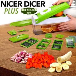 Nicer Dicer Plus Set | Multi-Blade Green ABS Kitchen Tool
