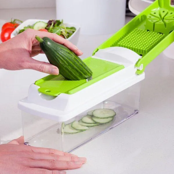 Nicer Dicer Plus Set | Multi-Blade Green ABS Kitchen Tool - Image 5