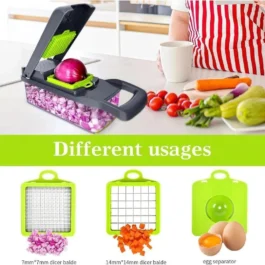 12-in-1 Vegetable Chopper | Professional Manual Cutter & Slicer