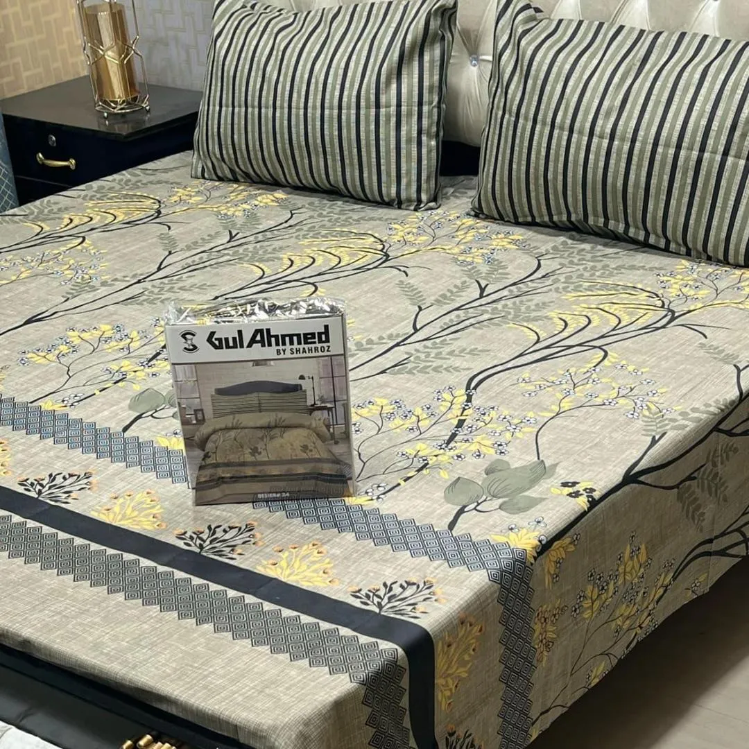 Multicolor Salonica Cotton Set - Double Bed Printed Bedding