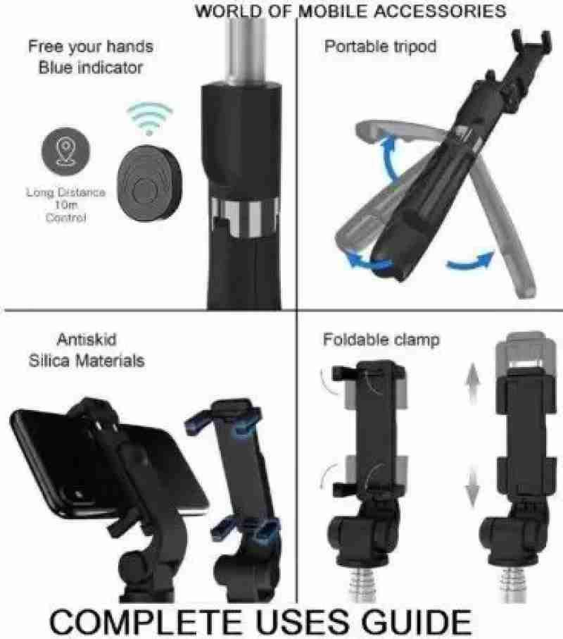 Portable Selfie Stick | Bluetooth Remote & Tripod - Image 2