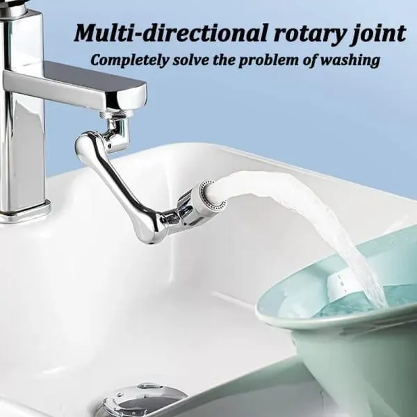 Rotating Faucet Extender | 1080° Swivel Aerator for Face Wash