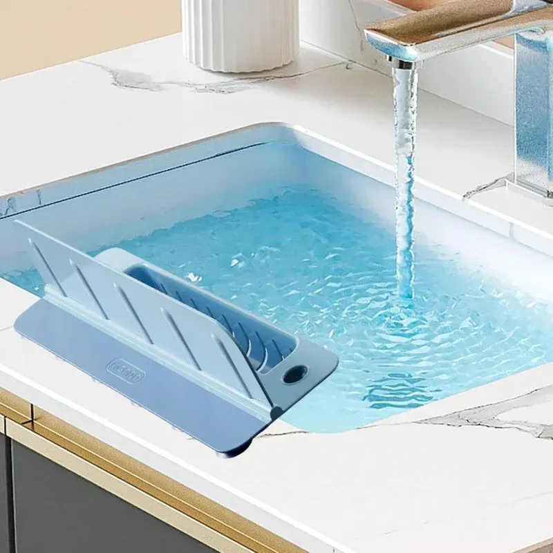 Silicone Kitchen Sink Hanging | Blue 1 Pc Drainer Basket