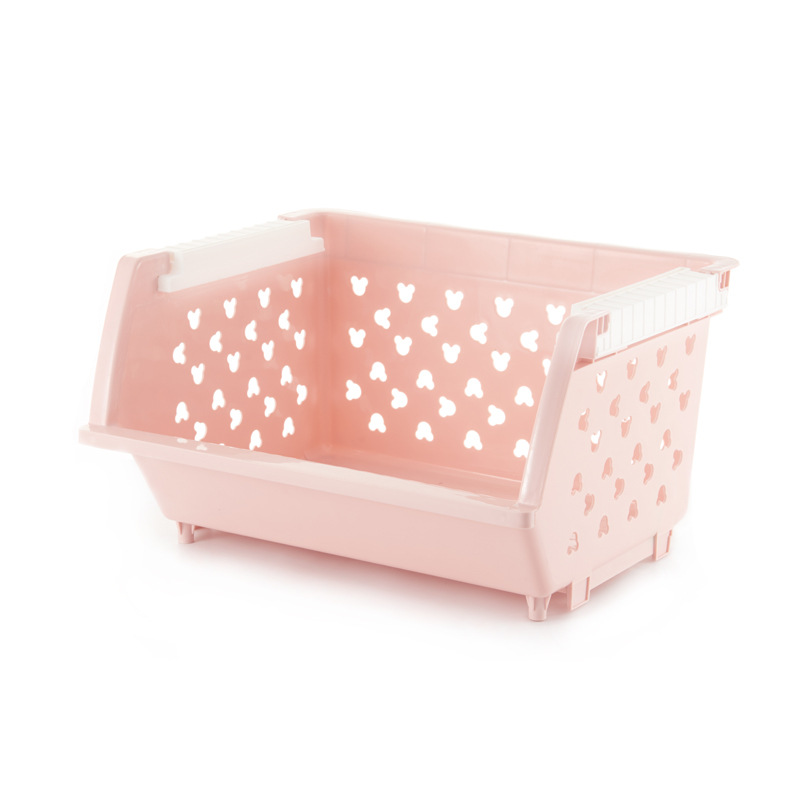 Stackable Plastic Storage Baskets for Kitchen Bathroom Home Organization - Image 3