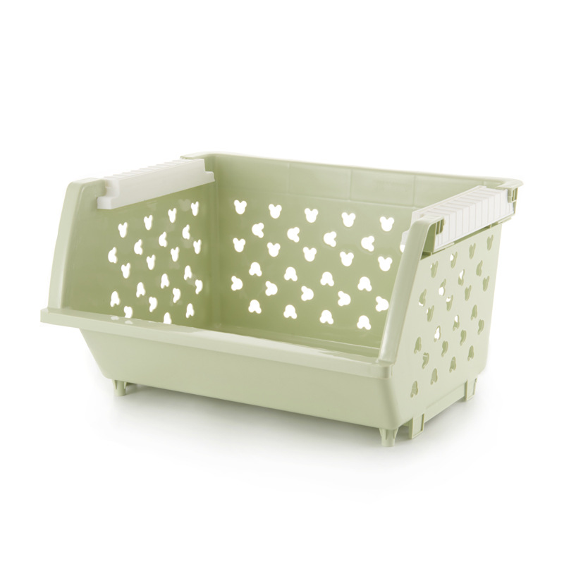 Stackable Plastic Storage Baskets for Kitchen Bathroom Home Organization - Image 4