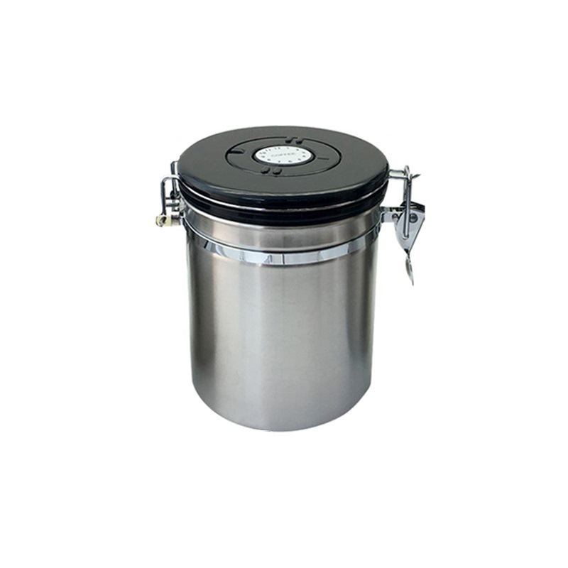 Stainless Steel Coffee Cans with Secure Lid - Image 6