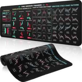 Stock Chart Mat | Premium Black Silicone for Traders
