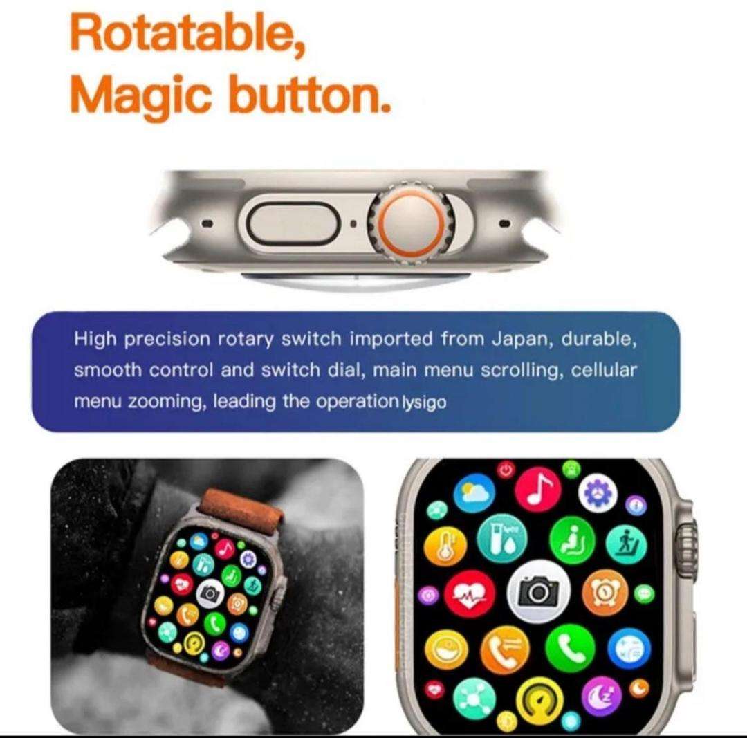 T10 Ultra 2 Smart Watch Bluetooth 5 Heart Rate Fitness Tracker - Image 11