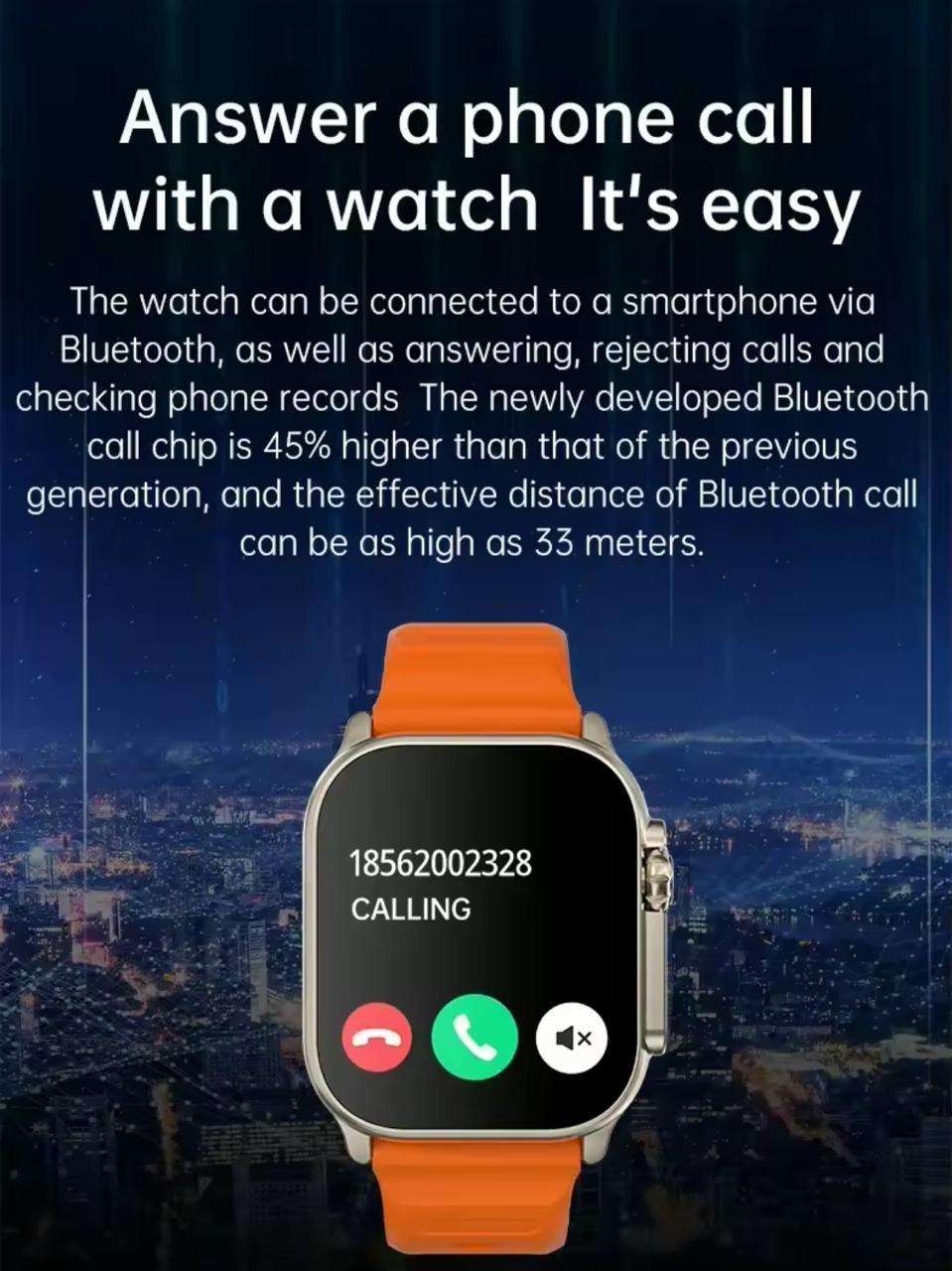 T10 Ultra 2 Smart Watch Bluetooth 5 Heart Rate Fitness Tracker - Image 10