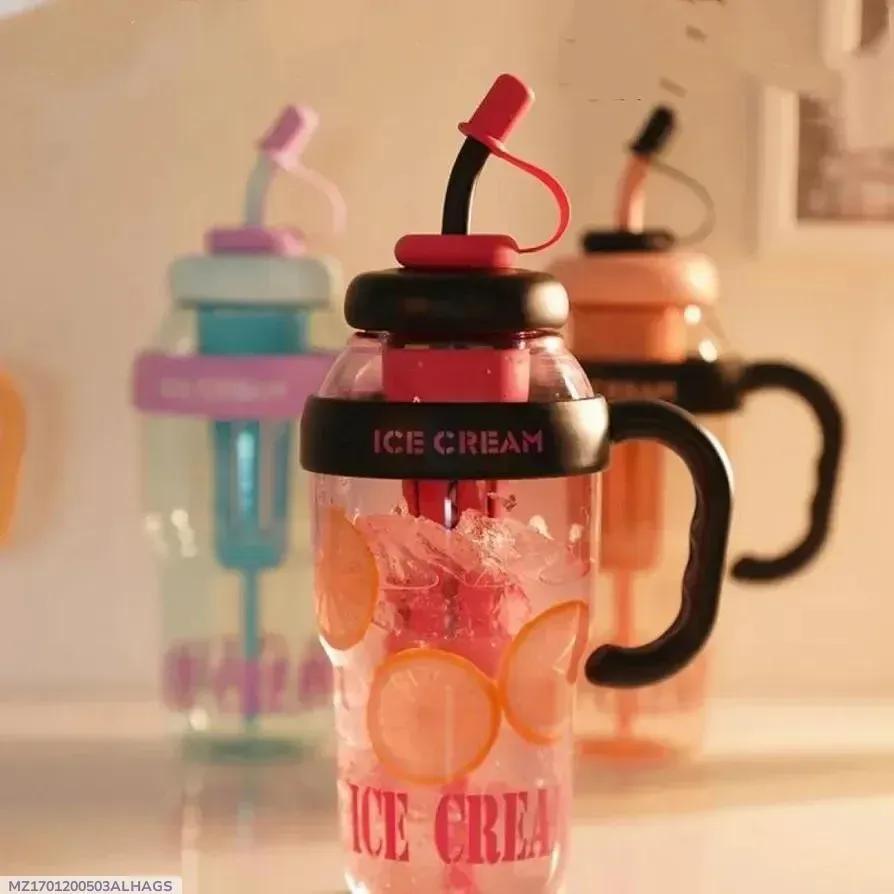 Transparent Gym Water Bottle | 1 Pc Leak-Proof Hydration Bottle