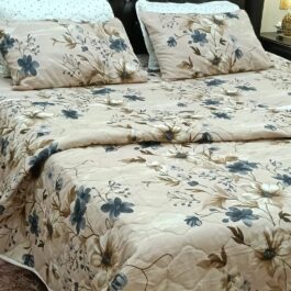 Floral Quilted King Bedspread – 6 Pcs Luxury Cotton Set