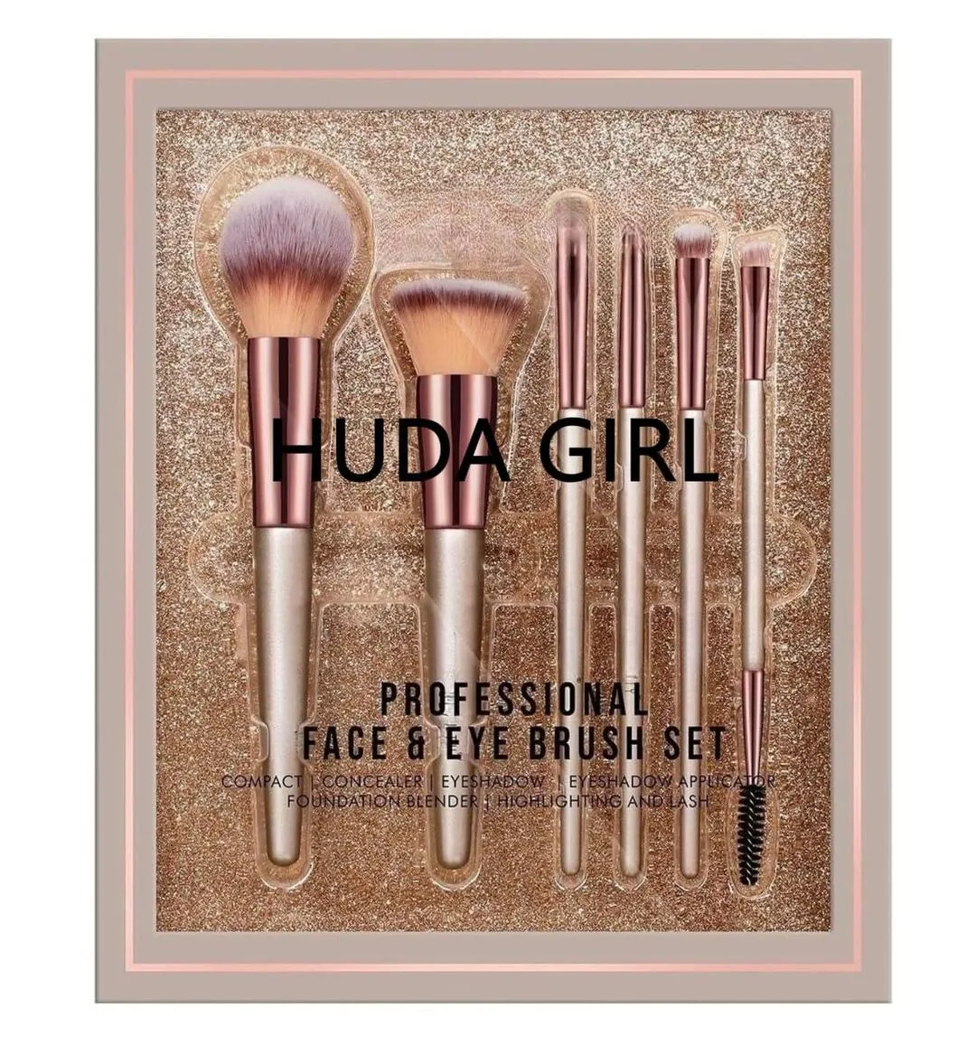 Professional 10-Piece Makeup Brush Set for Eyes & Face